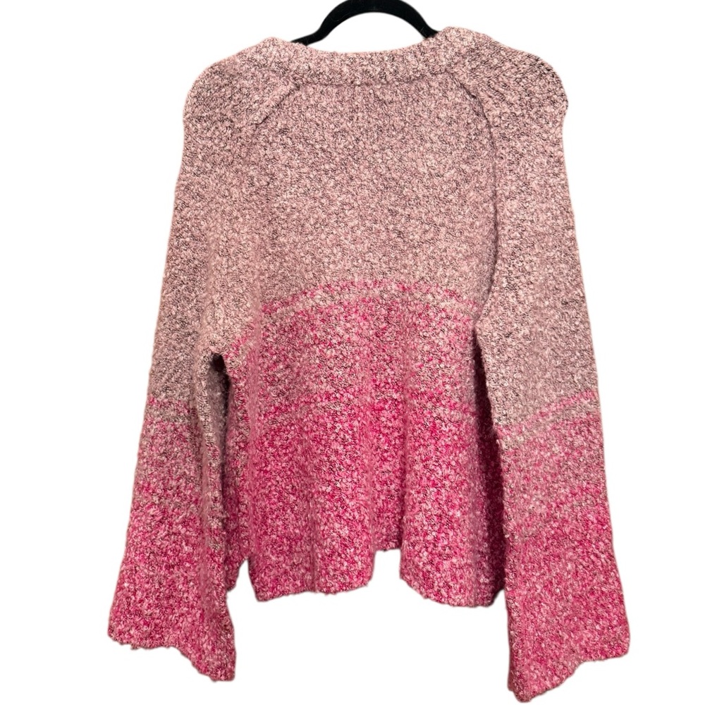 Free People BFF Cocoon Dip Dye Sweater Pink Size SP - Picture 4 of 9